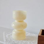 유리 화병 3단 꽃꽂이 인테리어 컬러 꽃병 오브제 : 파스텔가든