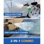 압력 세척기 건 5000 PSI, 노즐 팁 5개, 1 /4 퀵 커넥터, 1L 병, 릴리스, 산업용 등급의 TOULCY 폼 캐논 키트 : 26서초직구