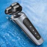 새로운 9D 남자 전기 면도기 얼굴 USB 워시 수염 칼 충전식 트리머 : 버찌마트