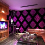KTV 벽지 노래방 홀 플래시 벽 천 3D 반사 특수 바 테마 상자 복도 유럽 배경 : 톤스샵