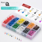 1800pcs 튜브 터미널 Ve7508 10 색 조합 저장소 인테리어 다양한 플랫폼 저압 전기 : 픽토픽토샵
