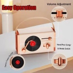 휴대용 빈티지 하이 퀄리티 무선 블루투스 미니 스피커 FM 라디오 Hi-Fi 스테레오 노래방 사운드 K-song 외부 신제품 : 하루코퍼레이션26