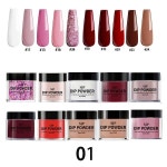 네일 딥 파우더 세트 컬러풀하고 오래 지속되는 아크릴 홈 아트 창작 살롱 DIY에  1 10 개 : 파세오샵