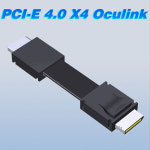 SFF 8611 수 FFC Oculink 익스텐션 케이블 PCI E 4 0 X4 64Gbs 외부 GPU 독 그래픽 카드 PC 서버 50cm F9912 25cm : 볼칸스틸