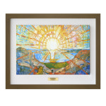 질감 복원 명화 에드바르 뭉크 태양 가로형 7호 르와뜨 밀크브라운 : 아란아트