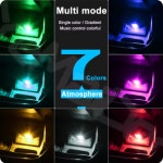 미니 USB 터치 무드등 소리반응 터치식 변환 모드 램프 자동차 침실 캠핑 (A1230) : 용천삼리