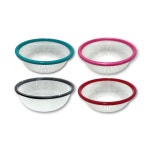 [나코] 투명 플라스틱 원형소쿠리 채반 대형 채망 광주리 과일 세척바구니 투톤 소쿠리 1호 : 나의코리아