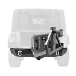 베어링이 있는 타이어 캐리어가 JEEP WRANGLER 07 JK용 후방 범퍼 : 에스-수입상사