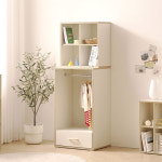 홈트리가구 아기옷장 깊은 키즈 아이방 베이비장 오픈 상부장 세트 600mm, 크림화이트 : 홈트리 퍼니처