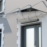 렉산 캐노피 부속 비 눈 햇빛 가림막 테라스 창문 어닝 처마 차양 강화유리 캐노피 SET1 : 웰컴마켓스토어