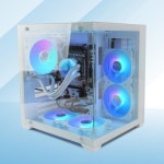 MANMU   게임 컴퓨터 MATX 케이스 pc 강화 유리 Matx : 비아제샵