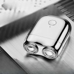 더블헤드 휴대용 차량용 독일미니면도기 충전식 전기 유리실버 플래그십 8코어 무브먼트 2만TM 회전속도(크리닝브러쉬+충전케이블 증정)... 