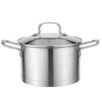 LIANYU QT 스테인리스 Nesting 있는 팬과 , 베이스 1764144 20cm 우품 냄비 : 이큐브리테일