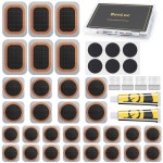 자전거 내부 타이어 패치 수리 키트 - 바이시클 튜브 펑크 키트, 30PCS 가황 패치, 무광 오토바이 BMX 사이클링 MTB 로드 A10 : 엠제이컨설팅