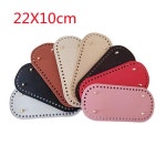 가방 액세서리 DIY 수제 짠 바닥 PU 크로스 패턴 타원형 스팟  22x10cm : Synergy컴퍼니