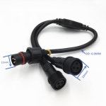 1Pcs M16 방수 케이블 2 3 핀 1 남성 2 3 4 5 여성 Y 분배기 어댑터 플러그 IP65 LED 스트립 라이트 커넥터 : 폼플렉스s