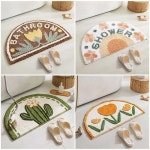 러그 키트 러그만들기 거실 디자인 고양이 자수 스킬자수러그 인테리어 45cmx70cm 라이크 just lax : 단골직구004