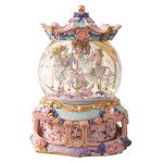 오르골 회전 크리스탈 38절 캠핑카 크리스탈볼 선물을 라이트 결혼선물 선물하기 눈꽃 선물 333AL 601C바이올렛무등장식 : 제이바이샤인