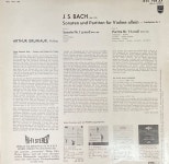 아르튀르 그뤼미오 - Arthur Grumiaux - Bach Sonate Nr.1, Partita Nr.1 LP [성음-라이센스반] [상] : 감성오디오 LPCD 스토어