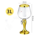 맥주 케그 캐논 디펜서 탁상 냉각기, 음료 아이스 럭셔리 바 3L : 프린스타37