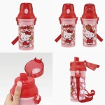 유치원물통 어린이집물통 헬로키티 원터치 어깨끈물통 480ml : yourlifeplus1