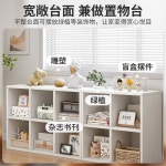 낮은 교구장 2단 전면 수납장 책장 수납 어린이집 미술 교구함 1x1x1cm 홑겹 60x24cm-웜베이지 : 럭셔리유