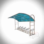 원공 렉산 1 자전거보관대 지붕브라운 자전거보관거치대 상가자전거보관소 : 원공마트