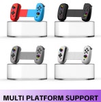AIBOWEY RGB 라이트 휴대폰 게임 패드 안드로이드 iOS 자이로 D8 PS4 컨트롤러 6 축 PC용 진동 포함 스위치 PS3 : NA2cp