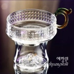 [다도 다기] 예향원 대만산 제품 내열유리 관룡 차거름망 받침세트 E-10382 : 예향원