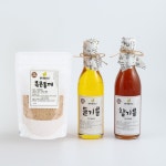 100% 국산 참기름+들기름+볶은참깨 3종 세트 : 문경현대방앗간