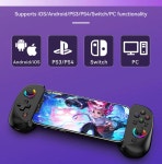 AIBOWEY RGB 라이트 휴대폰 게임 패드 안드로이드 iOS 자이로 D8 PS4 컨트롤러 6 축 PC용 진동 포함 스위치 PS3 : NA2cp