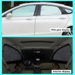 호환 현대 산타페 MX5 용 자동차 선 바이저 2023 차양 커버 Windows Sun Blinds 액세서리 : 푸른향수