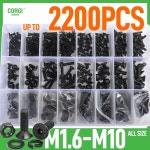 검정색 플랫 헤드 소켓 캡 나사 접시 볼트 너트 키트 M1.6 M2 M2.5 M3 M4 M5 M6 M8 M10 10.9 등급 합금강 DIN 7991 : 이십일플렉스