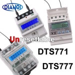 LCD 디지털 디스플레이 전력계 전자 활성 에너지 계량기 kWh 10(100A) 230 V 400V 50Hz 60Hz Din 3 상 4 선 : 일플렉스