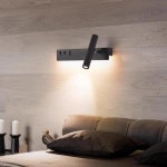 현대 검은 철 벽 Sconce 머리맡 램프 USB 포트 듀얼 라이트 독서 2 스위치 아크릴 그늘 불규칙한 Cu : 중앙미린