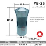YB-25 수동 악기 선반 용수철 콜릿 둥근 구멍 : 팜카플렉스