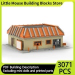 인기 영화 스트리트 뷰 모델 MOC 빌딩 브릭, 버거 샵, 모듈식 선물, 휴일 조립  장난감 세트 : 월드셀러샵