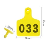 귀표 농가 용품 축산 양돈 단어 기호 라벨 동물 목장 소귀태그(노란색숫자세그먼트001-100) : 일등직구몰