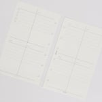 [다빈치] A7 포켓 6공 다이어리 위클리블록 속지 : 슬렁슬렁slungslung