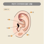 귀침 혈자리 귀 지압 점 패치 이침 이혈 테라피 스티커 : 아워스Ours