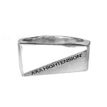 AAA HIGHTENSION 925 PROJECT RING 022. 에이에이에이 하이텐션 사선 커팅 반무광 실버 반지 : AAAHIGHTENSION
