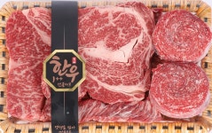 로또 투뿔한우 프리미엄 D세트 - 등심, 살치살, 토시살, 갈비살, 부채살(업진살) (1.5kg) : 로또대성축산한우전문점