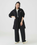 단톤 미들코트 자켓 아우터 코튼 린넨 카라넥 DOWNPROOF 워크코트 여성 블랙 DT-A0659CFD DANTON : 라쿠재팬