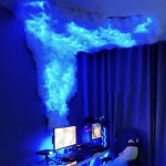 RGB 천둥 구름 램프 Led, DIY 크리 에이 티브 조명 스트립, 게임 룸 벽 바 분위기 파티 축제 장식 : 제이미린