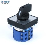 ZHUCO SZW26/LW26-20 2상 660V 20A 8 단자 On Off 공용 캠 전환 로터리 스위치 64X64/48X48 Mm 패널 실장 : 서원01