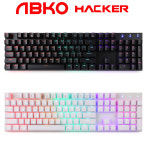 앱코 해커 K640 게이밍 기계식 키보드 청축 PC방 사무용 풀배열 발로란트 게임용 : 게이밍 몬스터 기어