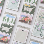 [샤이몬스터 코지 메모패드] 기록 다꾸 메모패드 일기 드로잉 : shymonster