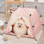 따수미펫 강아지집 애견 텐트 하우스 고양이 숨숨집 소형견 대형견 그레이, L : 아이두젠