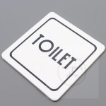 미주니상점 화장실 입구 표지판 : 미주니샵