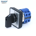 ZHUCO SZW26/LW26-20 2상 660V 20A 8 단자 On Off 공용 캠 전환 로터리 스위치 64X64/48X48 Mm 패널 실장 : 서원01